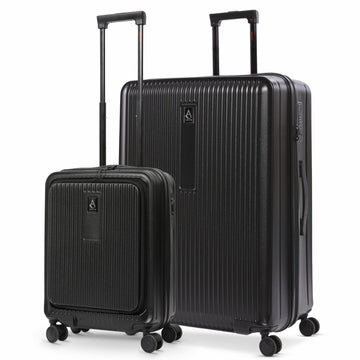 Aerolite M-Lite Smart Luggage Set (21” Cabin + 29” Extra Large) – PP Polypropylene Hard Shell Suitcases with Silent Hinomoto Wheels, USB Charging, Laptop Pocket, TSA Lock, Huge 118L + 46L Capacity, 15-Year Guarantee